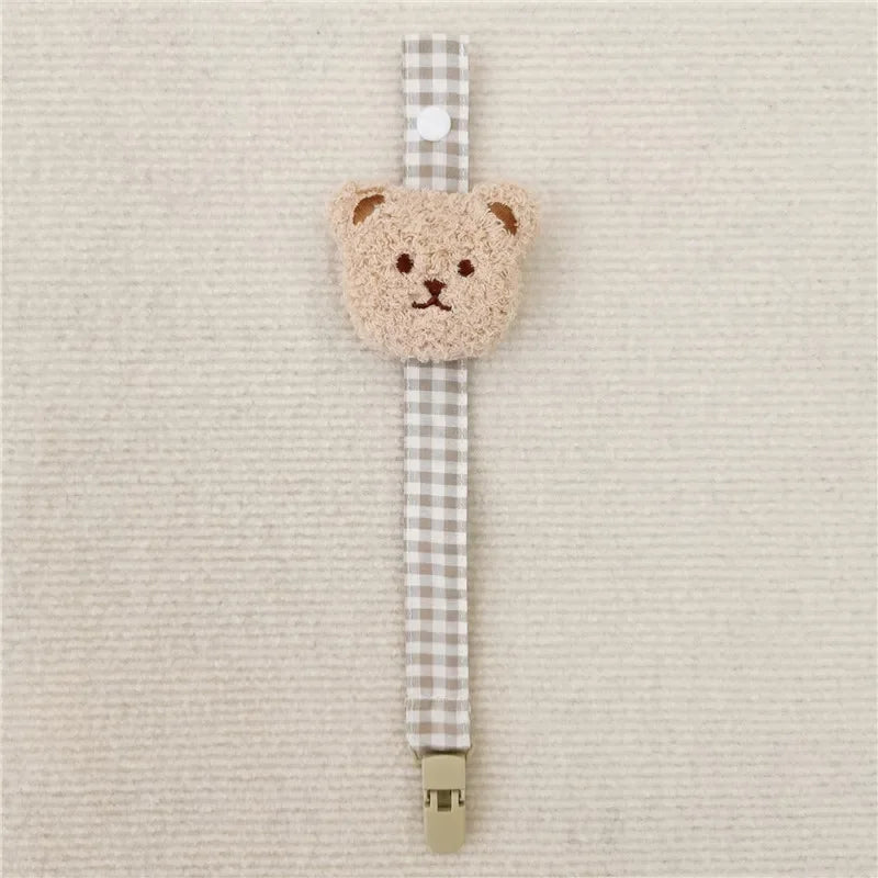 Baby Pacifier Clip Chain Cute Cartoon Bear Soother Pacifier Rope Clips Infant Feeding Strap Nipple Holder Babies Accessories
