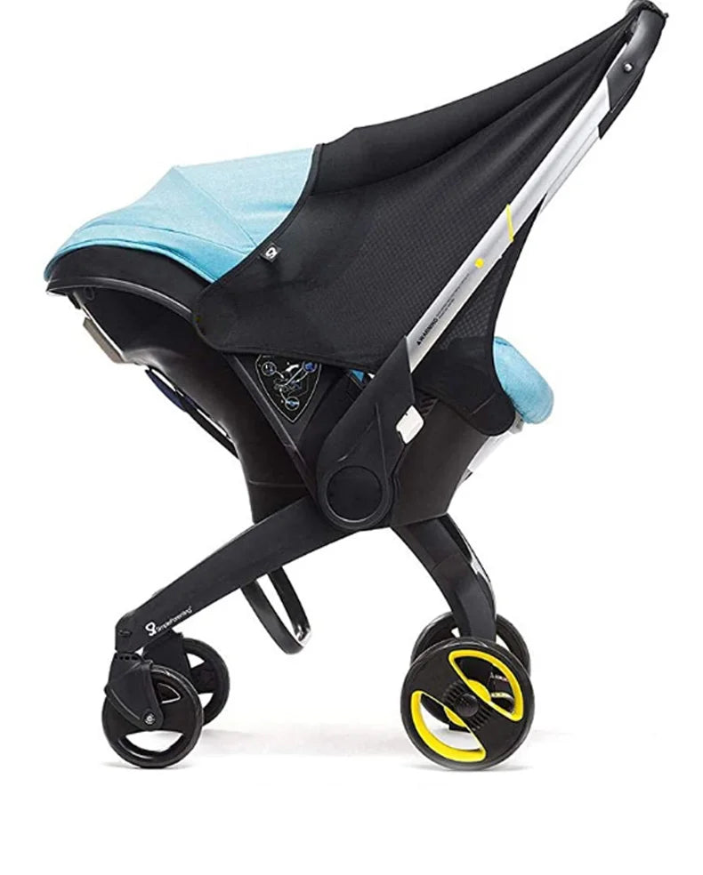 Mommy storage bag for doona Stroller accessories  portable diaper bag compatible with stroller black waterproof storage bag