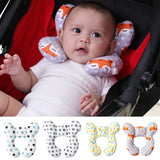 New Cartoon Children's Cotton Soft U-shaped Sleeping Pillows Baby Stroller Children's Pillow Baby Functional Stroller Pillow