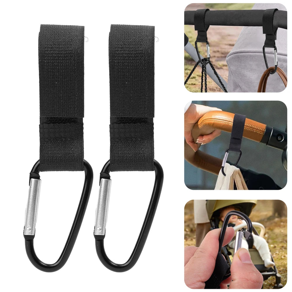 Baby Stroller Accessories Shopping Cart Hooks Multifunctional Baby Stroller Hook Outdoor Clothes Rack Metal Convenient Hook