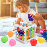 Montessori Shape Sorter Cube – Sensory Learning Toy for Toddlers