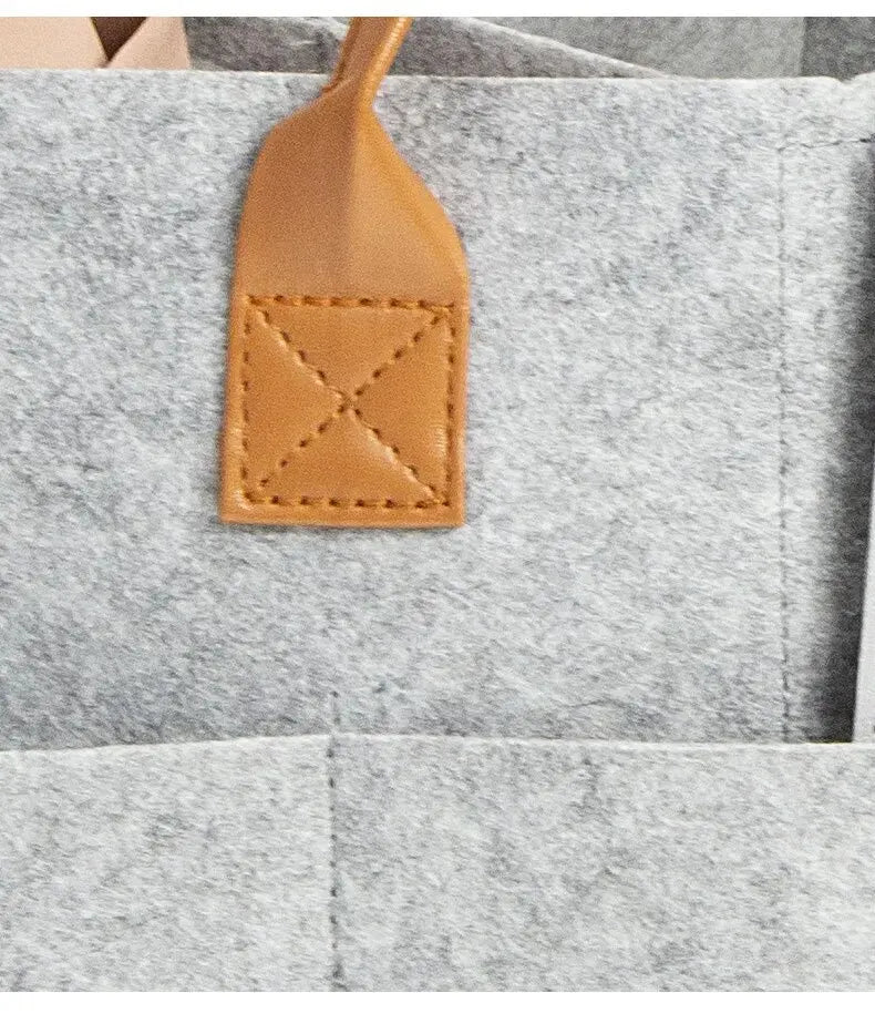 Baby Stroller Accessories Mom Tote Bag Foldable Storage Baby Diaper Hanging Bag Thickened Portable Mom Cart Portable Diaper Bag