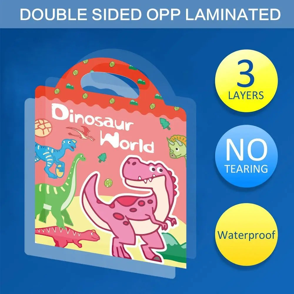 Reusable Jelly Sticker Book for Toddlers | Waterproof Travel Activity Toy