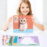 Early Childhood Education Scene Sticker Book Focus Cultivation Quiet Sticker Book Enlightenment Puzzle Cognitive Sticker Book