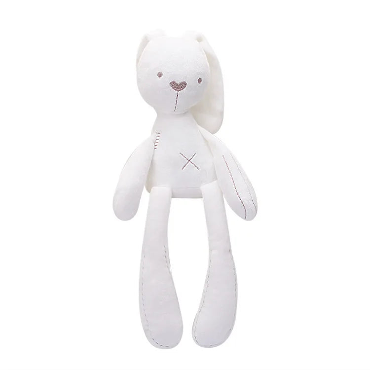 Cartoon Animal Stuffed Baby Toy with Hanging Rattle Soft Plush Wind Chimes Gift for Bed Crib Car Seat Travel Stroller