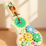 Montessori Wooden Busy Board with Music | Toddler Sensory Activity Toy