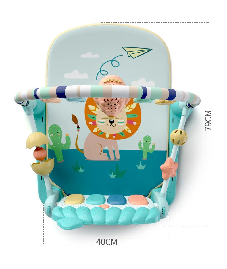 Baby Musical Activity Gym Play Mat with Piano | Tummy Time Toy