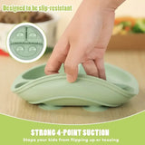 1PCS Baby Sucker Silicone Dining Plate BPA Free Children Dishes Suction Toddle Training Tableware Kids Feeding Bowls Baby Stuff