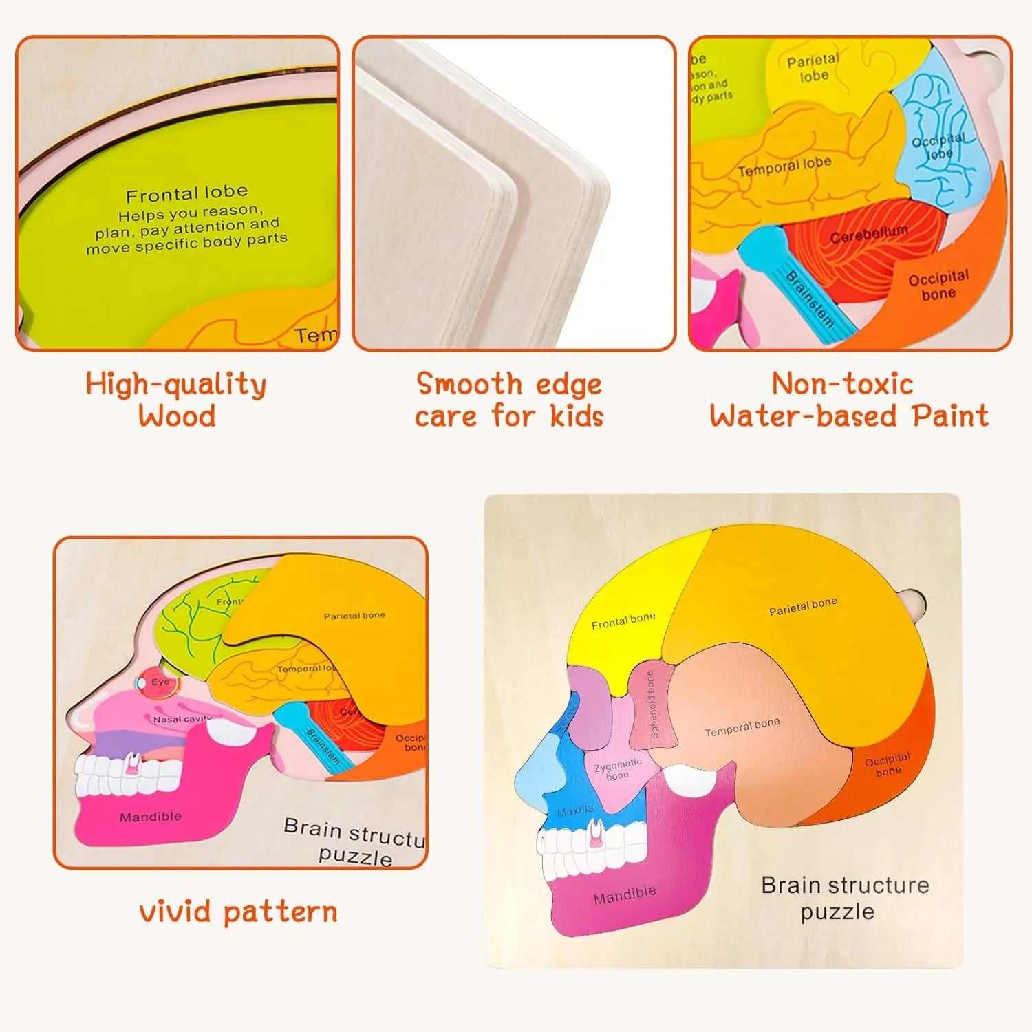 Montessori Puzzles Busy Board Human Body Teaching Learning Body Parts For Children Early Education Games Toddlers Quiet Books