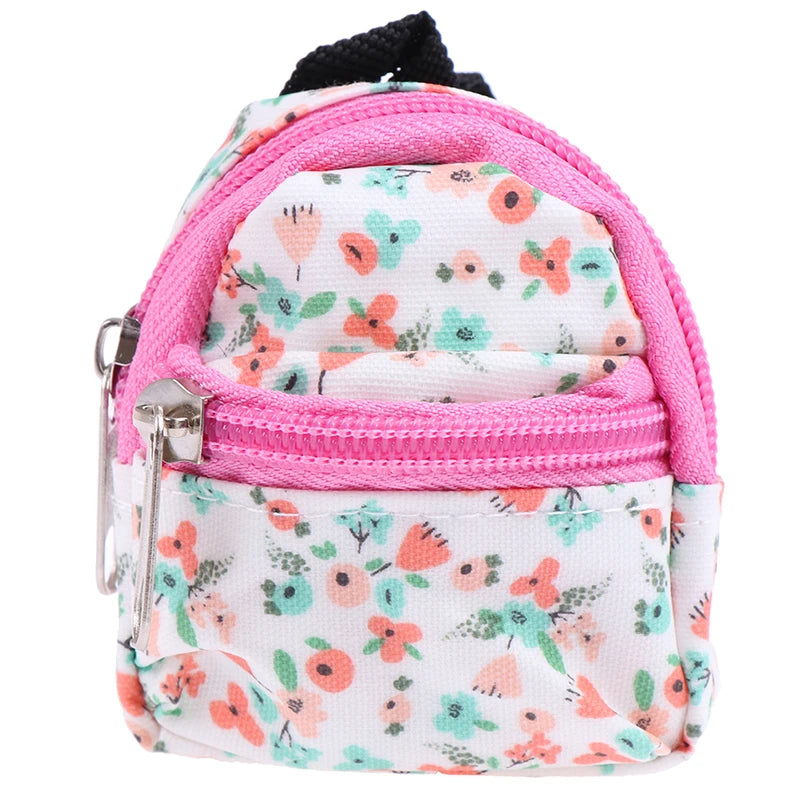 1/6 1/12 BJD Dolls Bag For Blyth OB11 Barbies Cute DIY Doll Toys Backpack For Mini Doll School Bag Dollhouse Toys Accessories