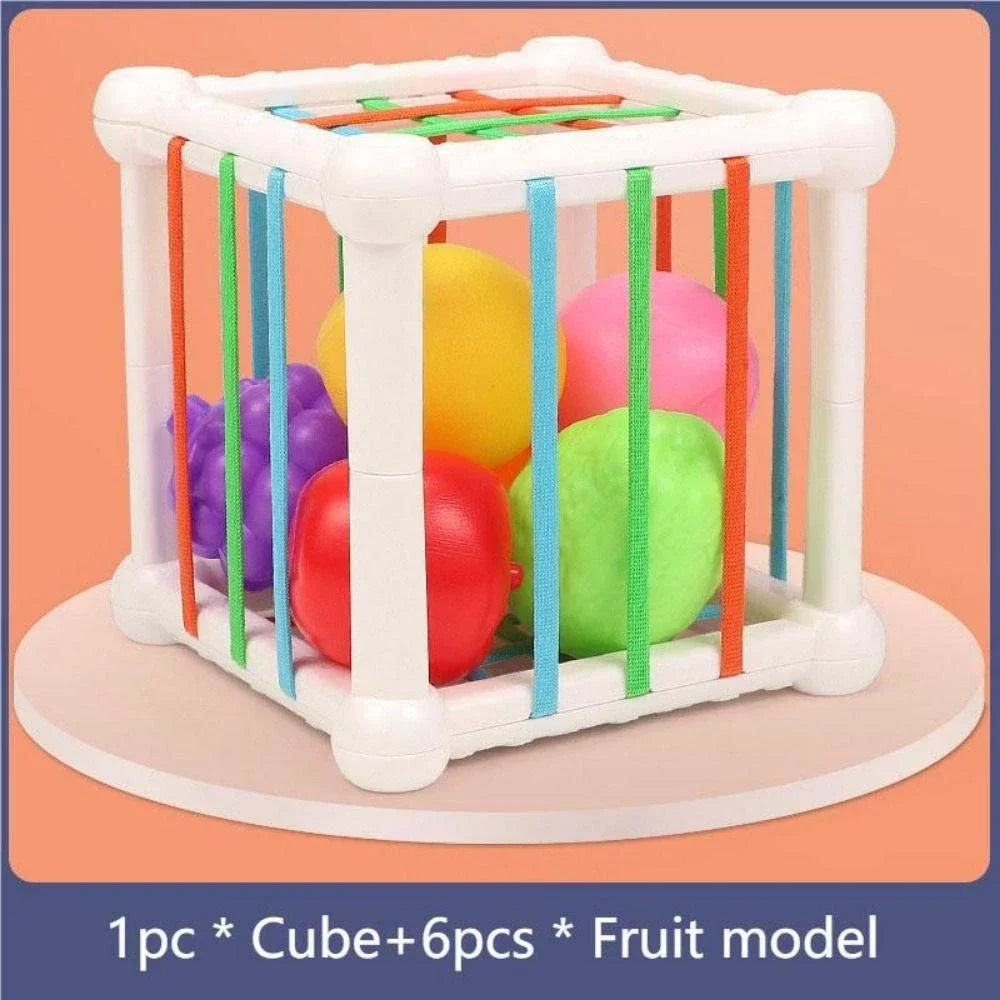 Montessori Shape Sorter Cube – Sensory Learning Toy for Toddlers