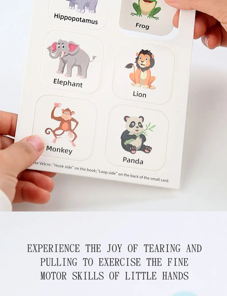 Montessori Busy Book with Stickers – My First Learning Activity Book