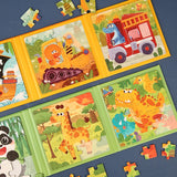 Magnetic Puzzles Games for Kids Busy Quiet Cartoon Animals Jigsaw Book Montessori Baby Educational Toys Children's Early Gifts