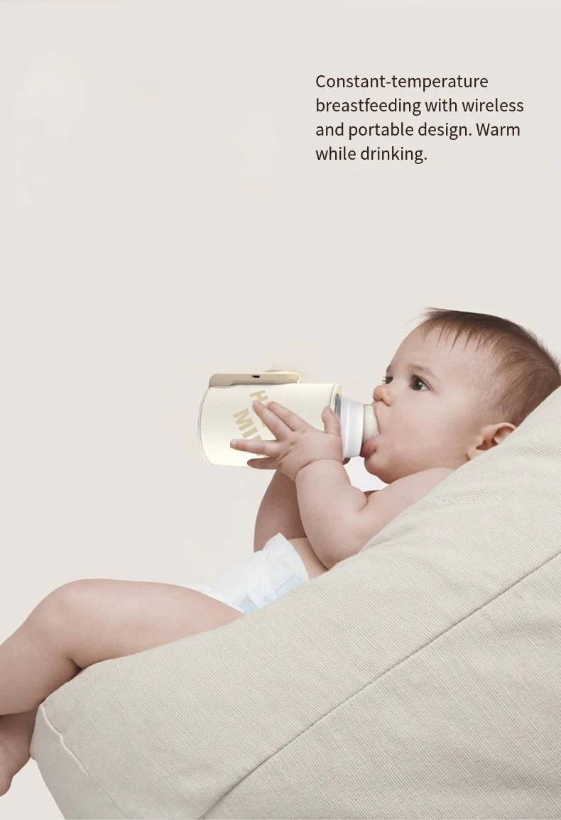USB Multifunctional High-capacity Baby Feeding Bottle Smart Temperature Control Warmer Screen Newborn Baby Bottle Warmer Sleeve