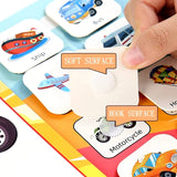 Montessori Busy Book with Stickers – My First Learning Activity Book