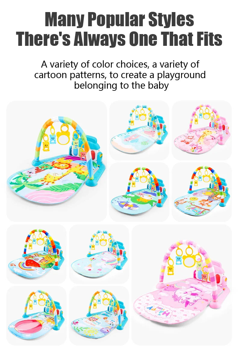 Baby Piano Play Mat & Activity Gym – Kick & Play Tummy Time Toy