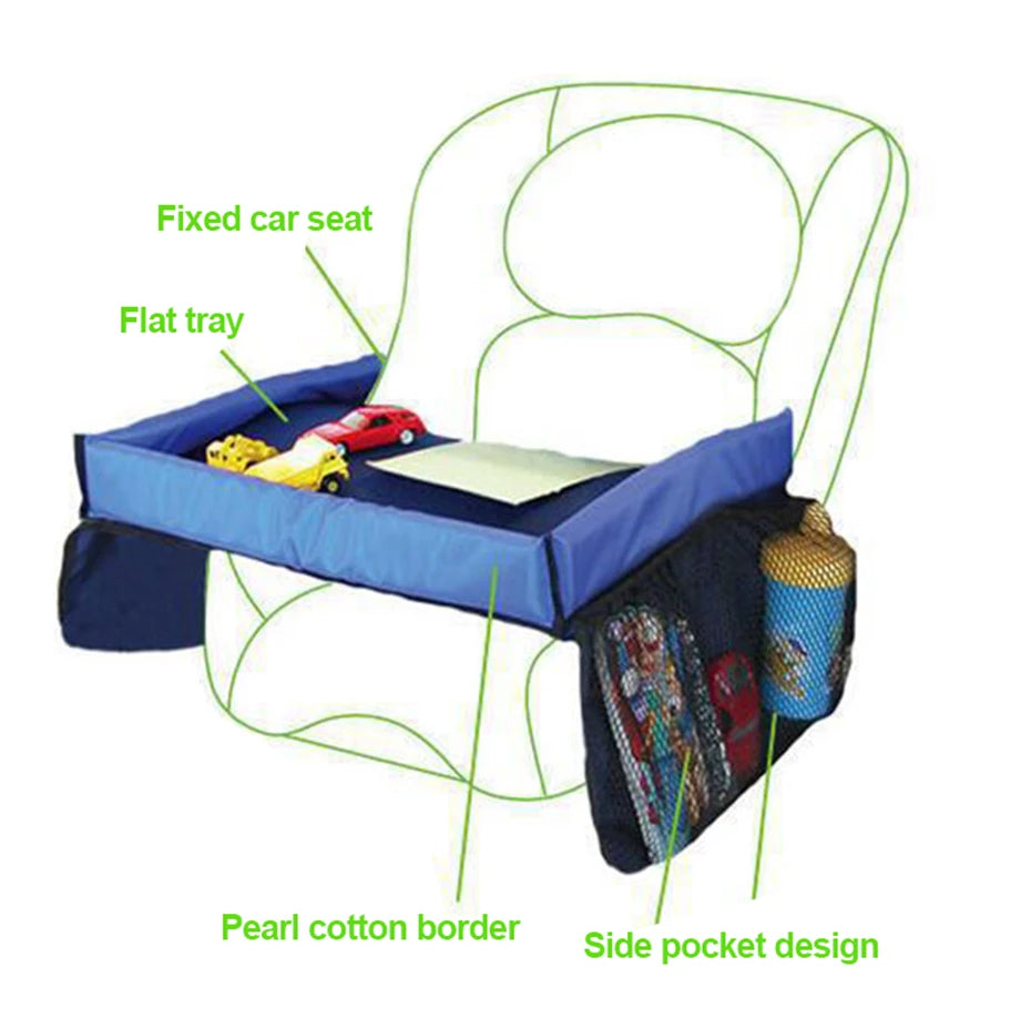 Car Seat Travel Tray for Toddlers – Snack & Activity Table for On-the-Go Play