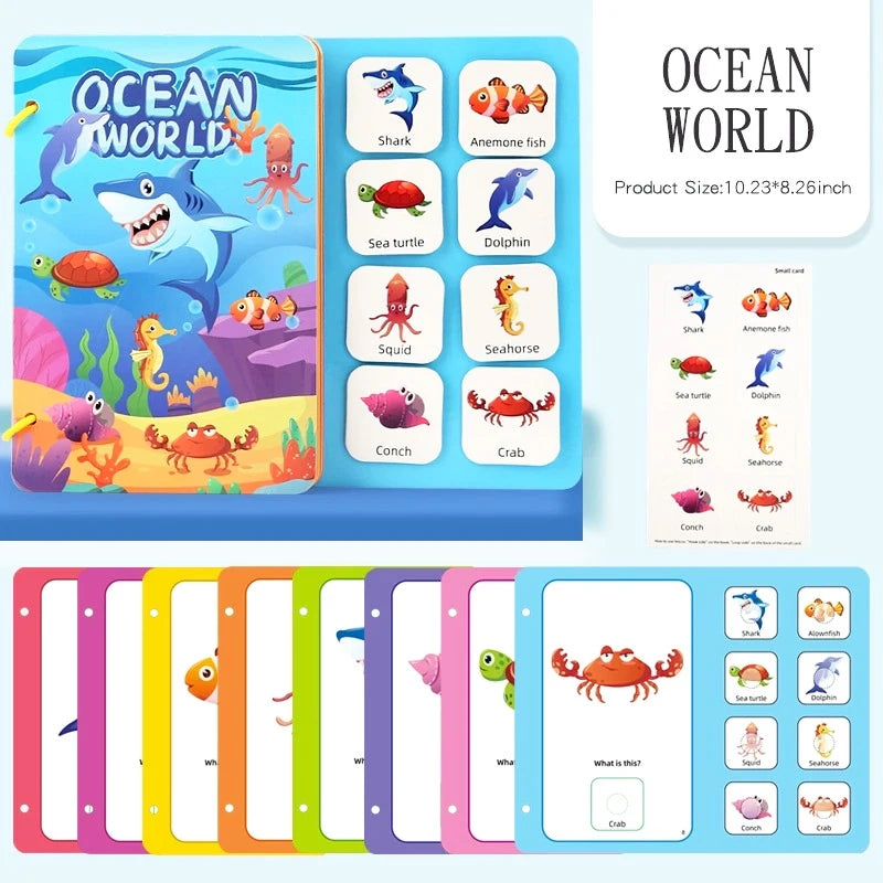 Montessori Busy Book with Stickers – My First Learning Activity Book
