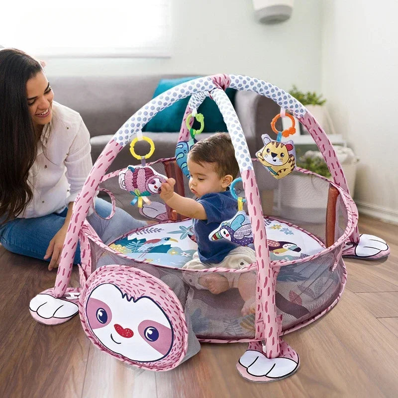 Baby Play Gym & Activity Mat – Tummy Time Playmat with Toys