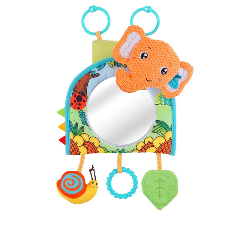 Baby Car Seat Mirror Toys Kids Monitor Adjustable Education Sensory Toys Fun Travel Infant Tummy Time Toys Babies Carseat Toys