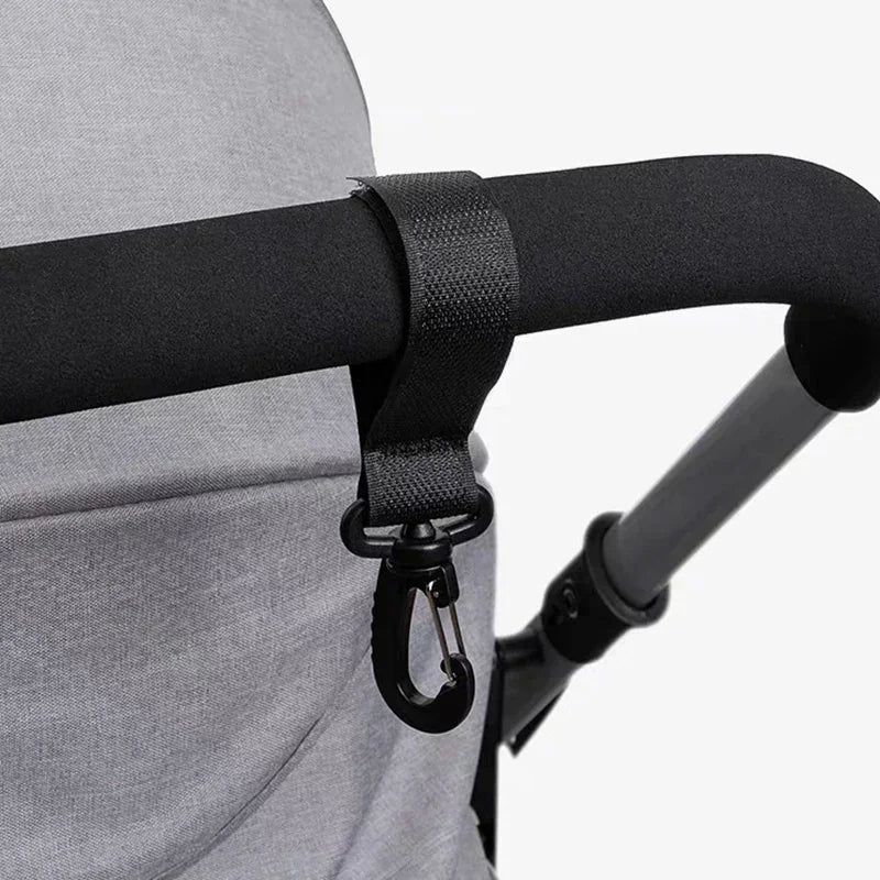 2/5pcs Stroller Hooks  Hook Buckle Stroller Hanger Organizer Buckles Clip Aluminum Alloy Carabiner Cart Diaper Bag Shopping Pram