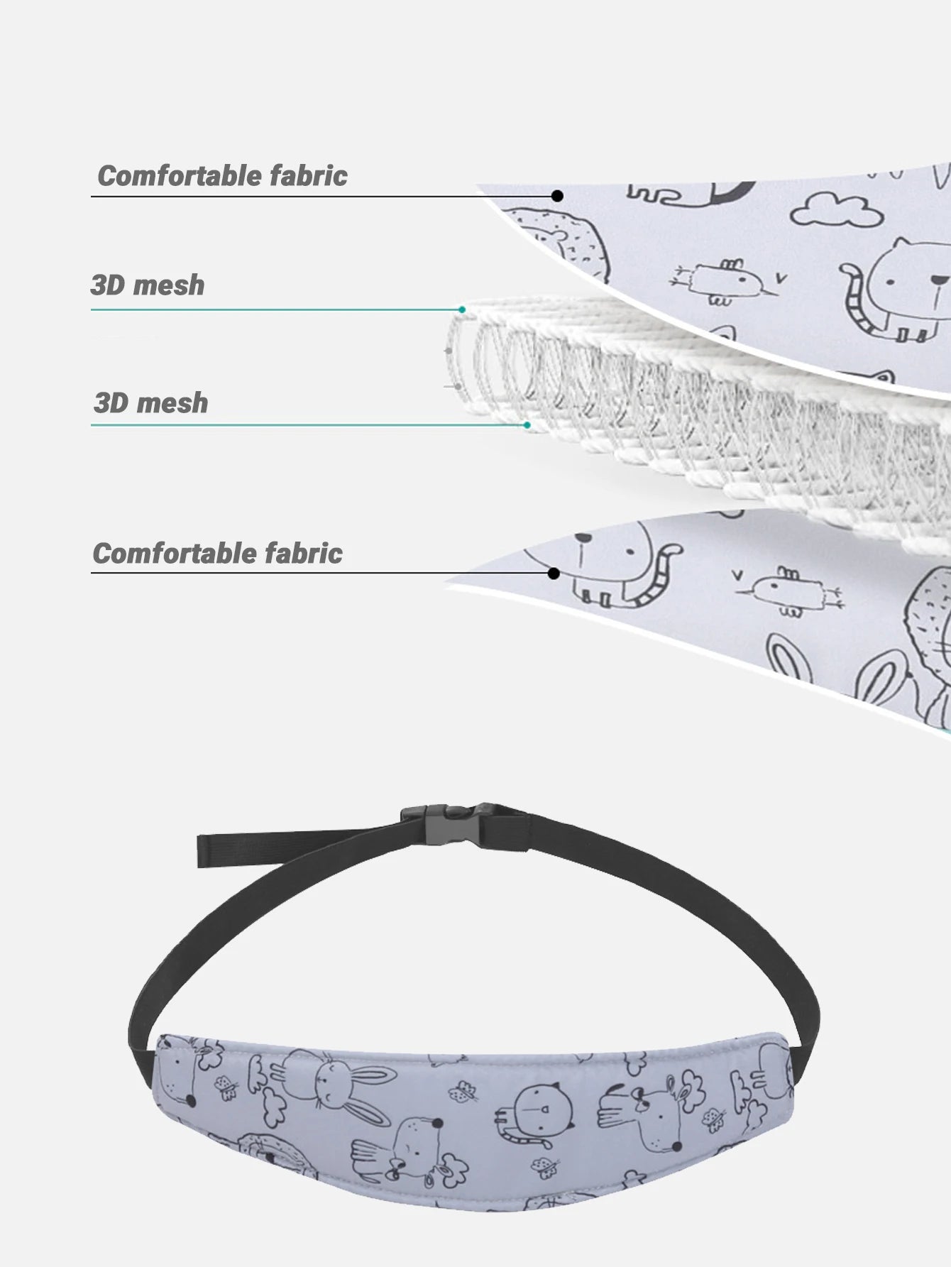 Baby Car Seat Head Support Children Stroller Fastening Belt Adjustable Boy Girl Playpens Sleep Positioner Baby Saftey Pillows