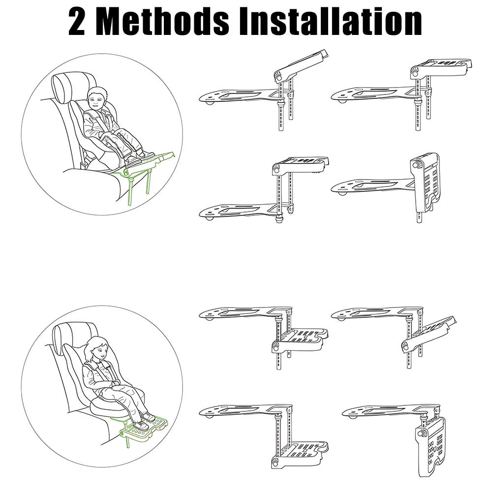 Kids Car Seat Footrest Support | Travel Foot Pedal for Toddlers