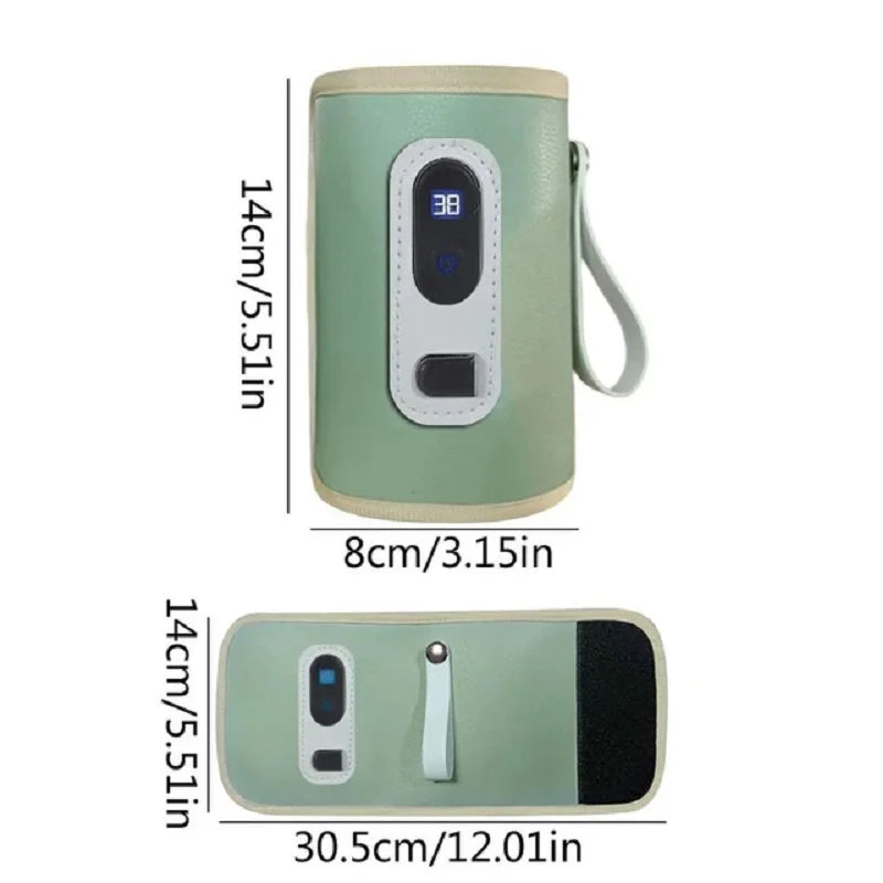 USB bottle warmer bag, baby milk insulation bag, portable multifunctional bottle warmer, suitable for home travel and cars.
