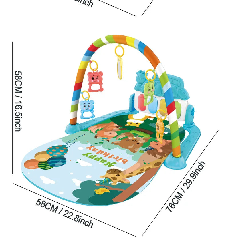 Baby Piano Play Mat & Activity Gym – Kick & Play Tummy Time Toy