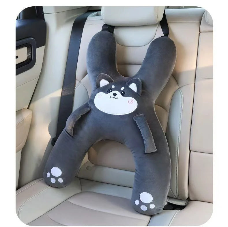 Kids Car Seat Belt Pillow Travel Neck Support