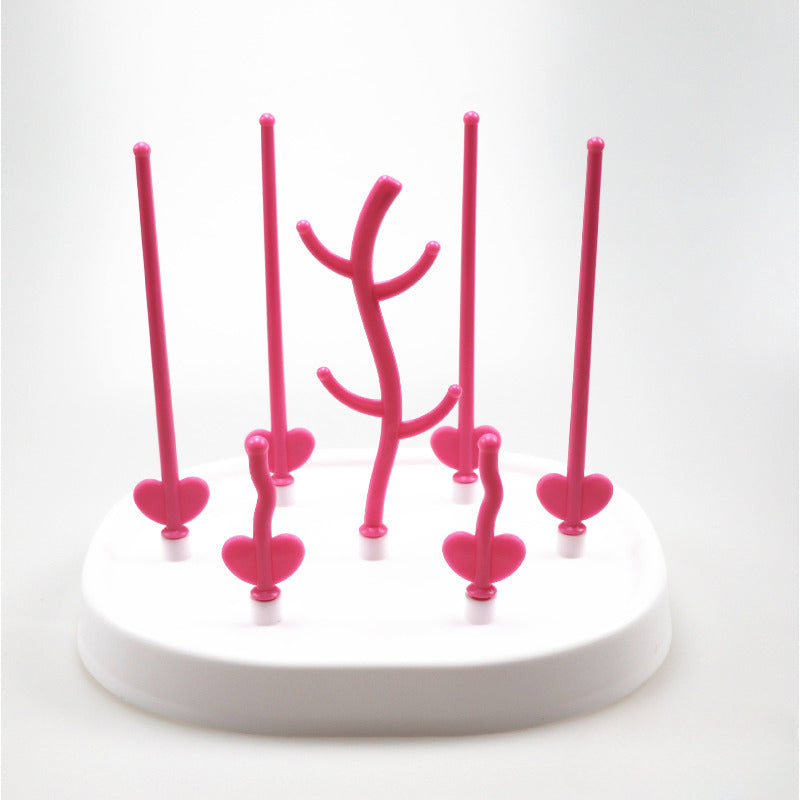 Baby Bottle Drying Rack Feeding Cup Holder Removable Tree Shape Rack Cleaning Pacifiers And Accessories Storage Drying Shelf