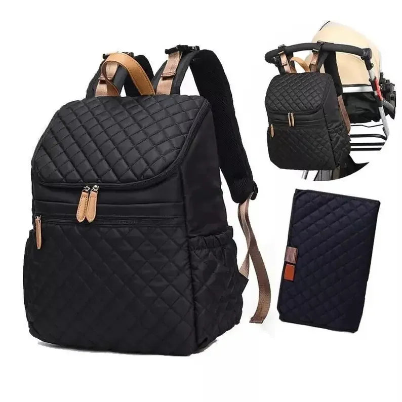 Fashion New Baby Diaper Bag Backpack Multifunctional Diaper Bag Organizer with Thermal Milk Bottle Bag Baby Bags for Mom