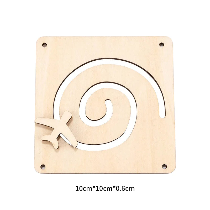 Montessori Wooden Busy Board Toy with Gears & Switches