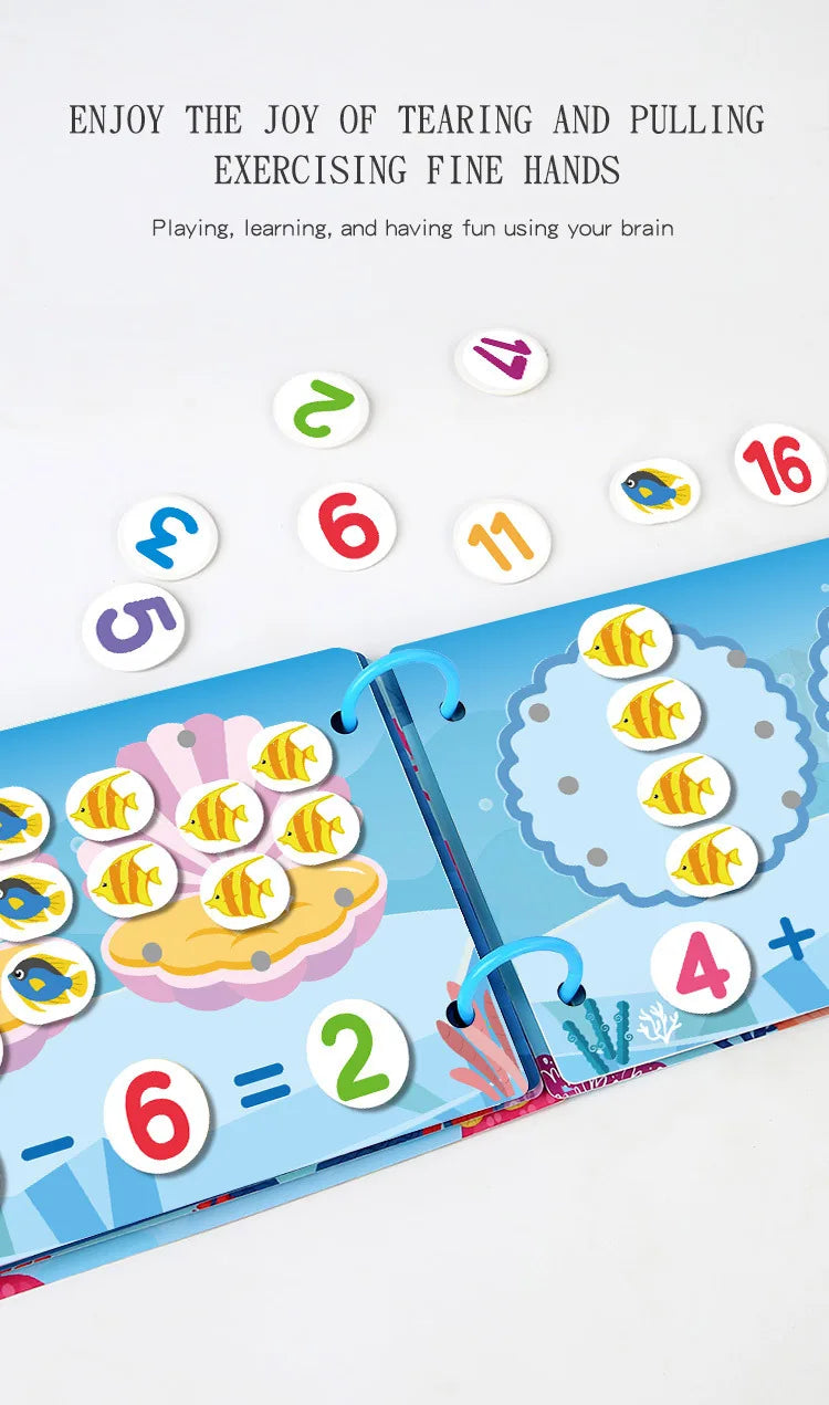 Montessori Busy Book for Toddlers – Reusable Matching Activity Toy