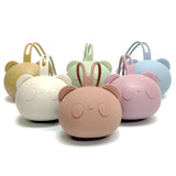 Bear Pacifier Bag Baby Soother Silicone Dust Organiser Bag Portable Baby Pacifier Chain Bag