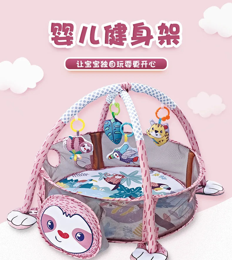 Baby Play Gym & Activity Mat – Tummy Time Playmat with Toys