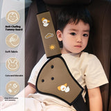 Kids Car Safety Belt Adjuster Anti-Pinch Neck Great Belly Protector Car Seat Accessories Cartoon Car Seat Belt Protectors