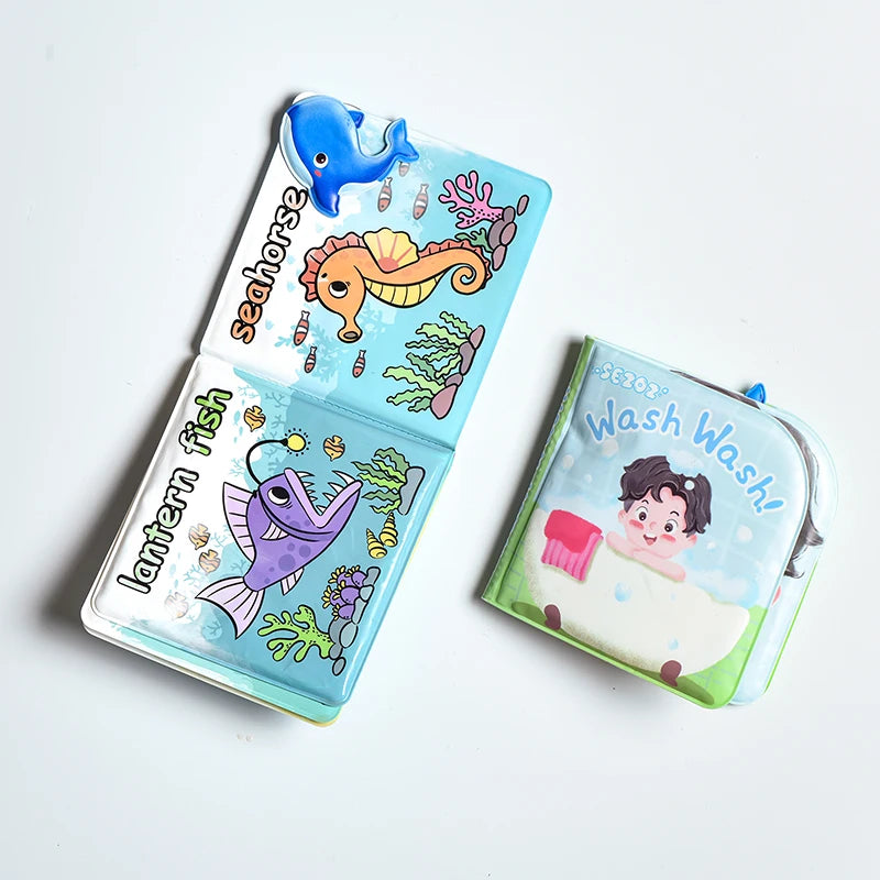 Baby Bath Books Swimming Bathroom Toys Water Painting Coloring Magic Picture Books Early Educational Toys For Kids Quiet Books