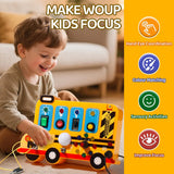 Montessori LED Busy Board Sensory Toy | Toddler Activity Board