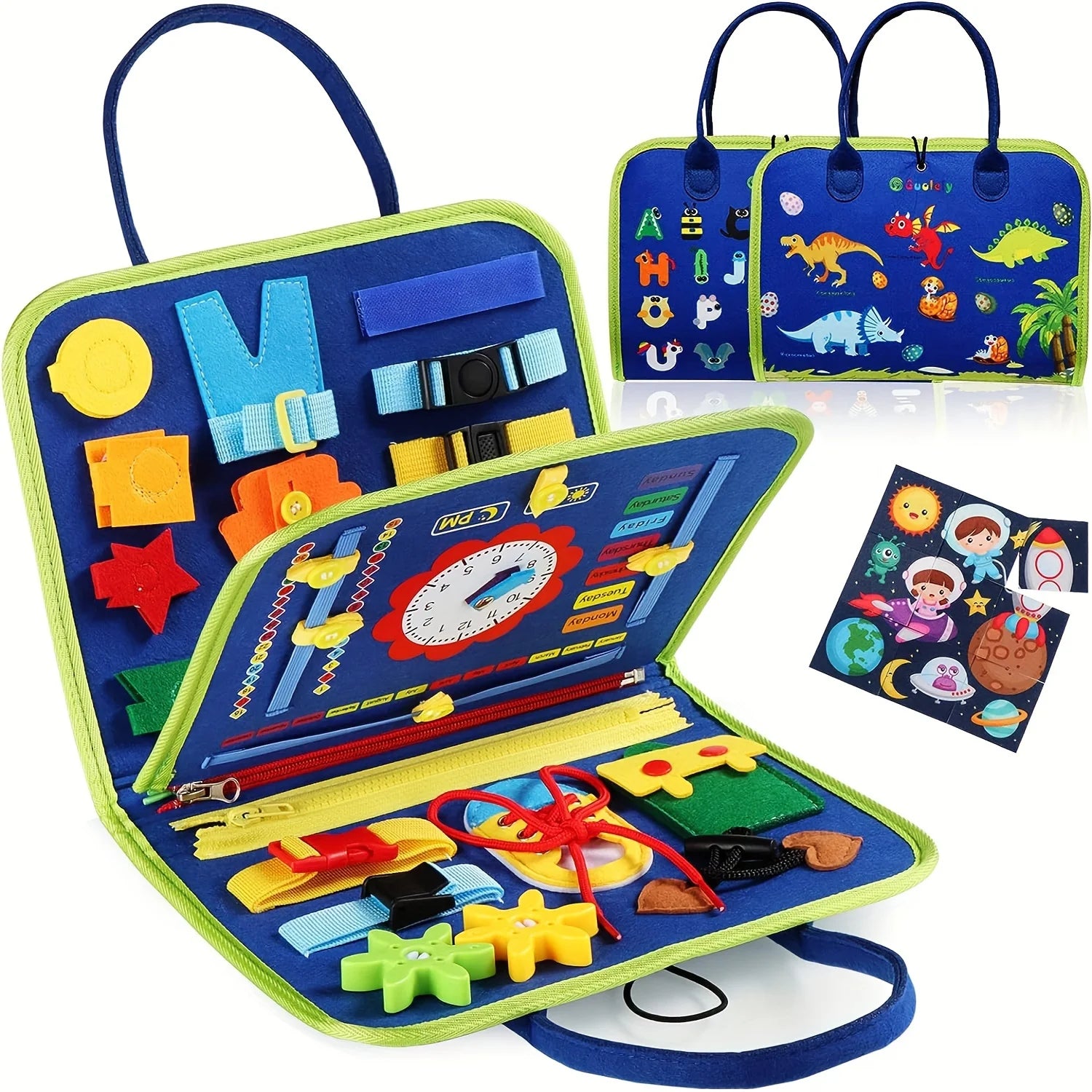 Montessori Busy Book for Toddlers – Sensory Travel Toy for Quiet Play, Focus & Fine Motor Skills