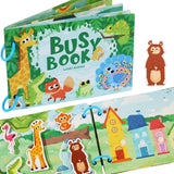 Montessori Baby Busy Stickers Book 'My First Quiet Book' Early Learning Educational Toy for Children Matching Game for Babies