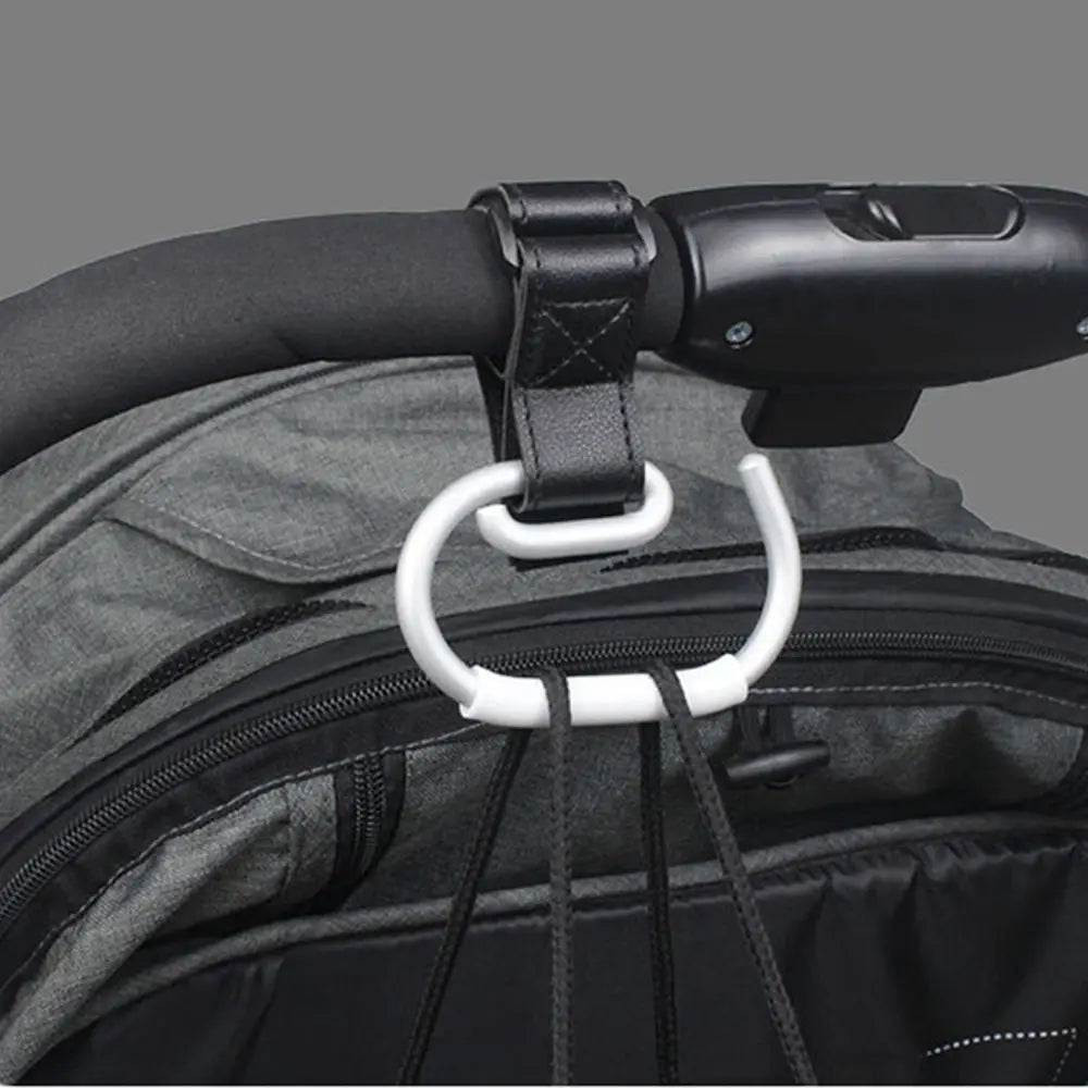 PU Baby Stroller Hooks Cart Organizer Solid Color Hanging Hook Cartoon Stroller Accessories Stroller Accessories Pram