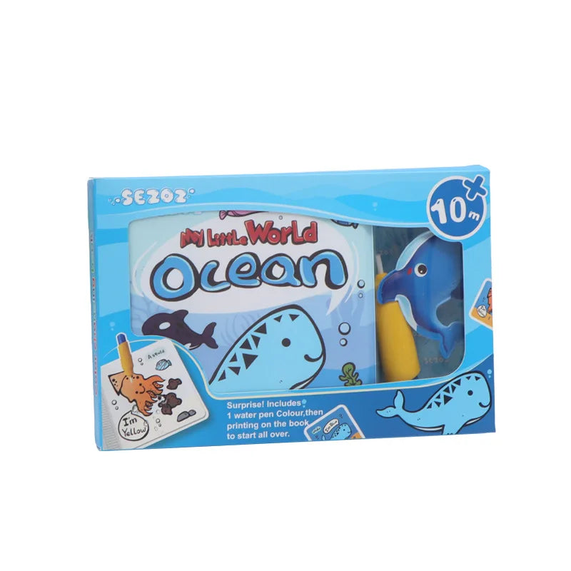 Baby Bath Books Swimming Bathroom Toys Water Painting Coloring Magic Picture Books Early Educational Toys For Kids Quiet Books