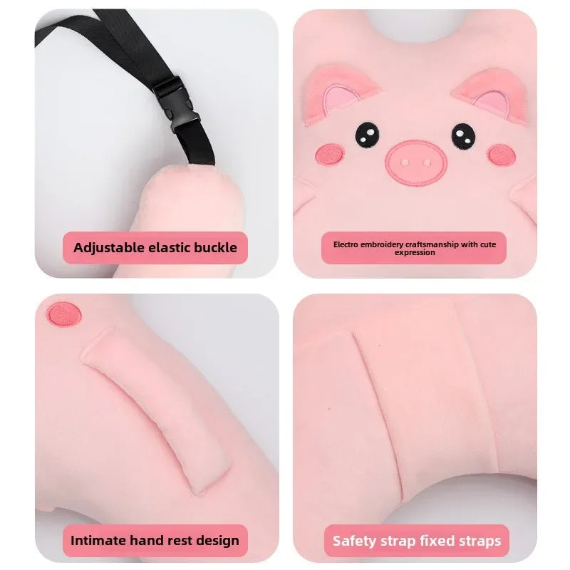 Kids Car Seat Belt Pillow Travel Neck Support