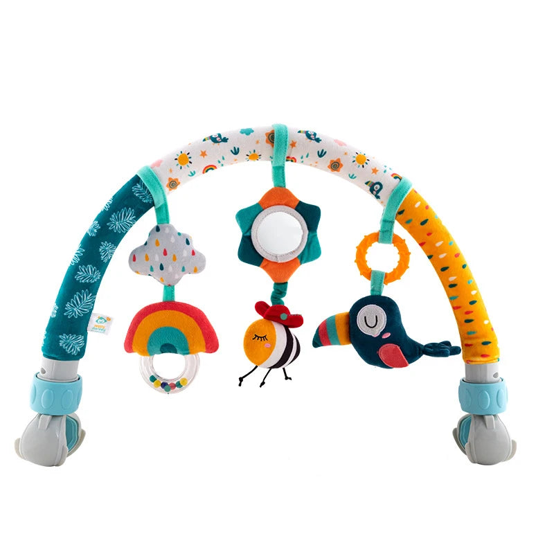 Children Activity Arch Toys Sensory Development Fine Motor Skills Toys Collapsible Hanging Mobile Toys Baby Car Seat Toys Gift