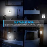 Wireless Sensor LED Night Light EU Plug Mini Square Nights Lights For Baby Children Living Room Bedroom Corridor Lighting Lamp