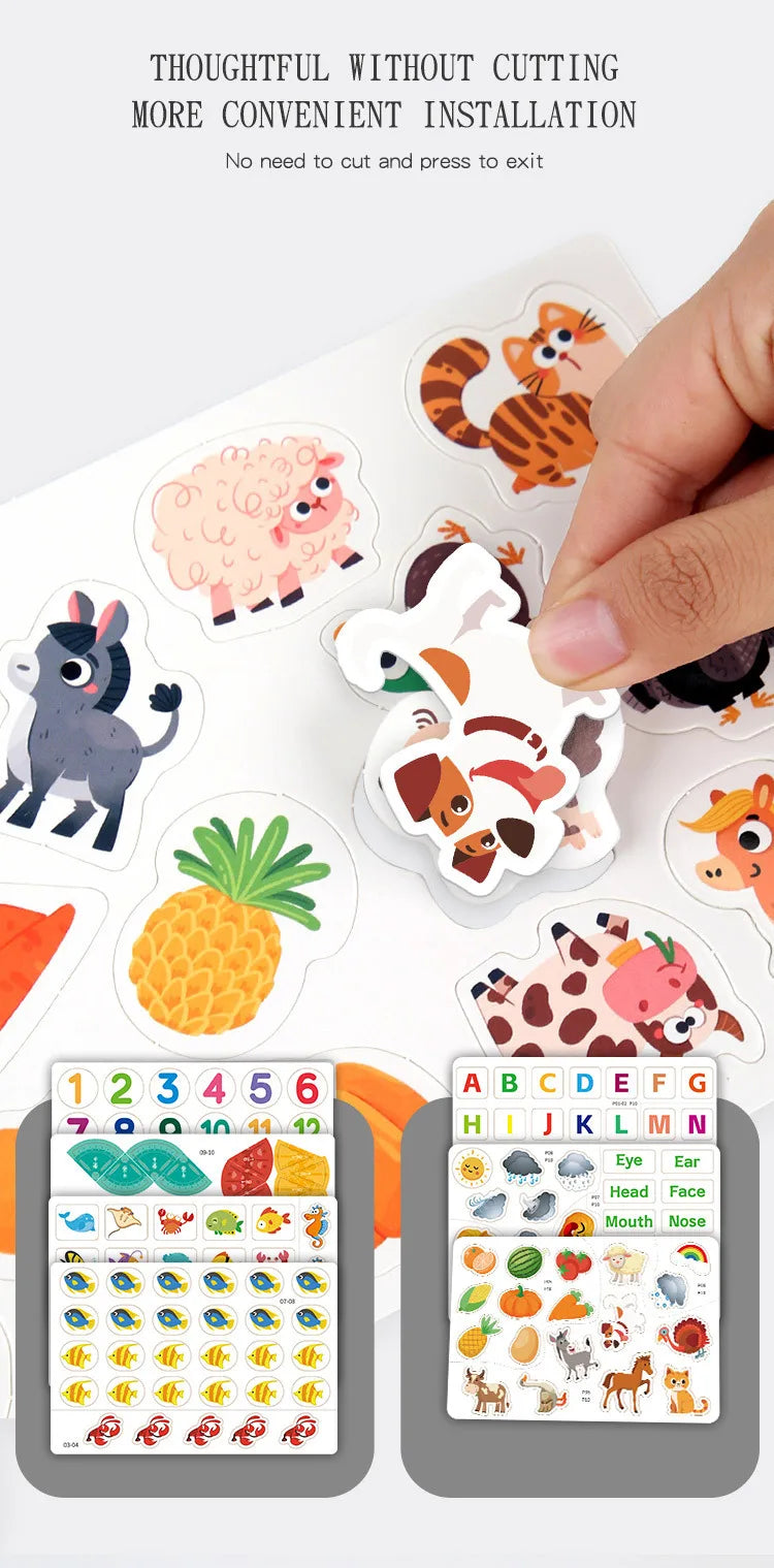 Montessori Busy Book for Toddlers – Reusable Matching Activity Toy
