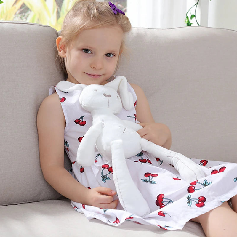 Cartoon Animal Stuffed Baby Toy with Hanging Rattle Soft Plush Wind Chimes Gift for Bed Crib Car Seat Travel Stroller