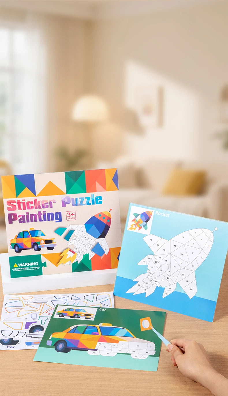 Early Childhood Education Scene Sticker Book Focus Cultivation Quiet Sticker Book Enlightenment Puzzle Cognitive Sticker Book