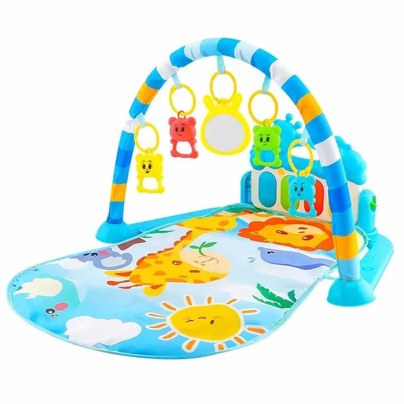 Baby Activity Gym Play Mat with Piano | Musical Tummy Time Toy